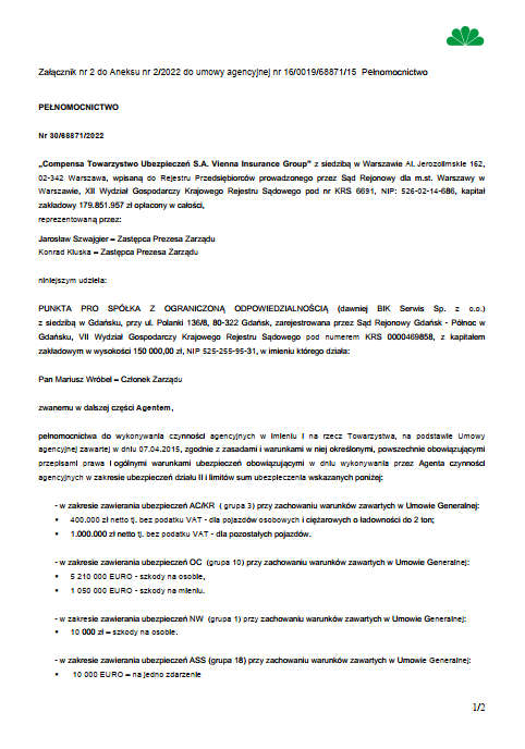 Compensa TU SA VIG -pełnomocnictwo 30_68871_2022 z dn.04.11.2022