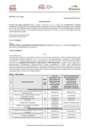 Generali TU SA - pełnomocnictwo z dn. 4.11.2021