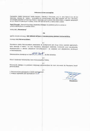 PZU S.A. - pełnomocnictwo szczególne z dn. 11.03.2019