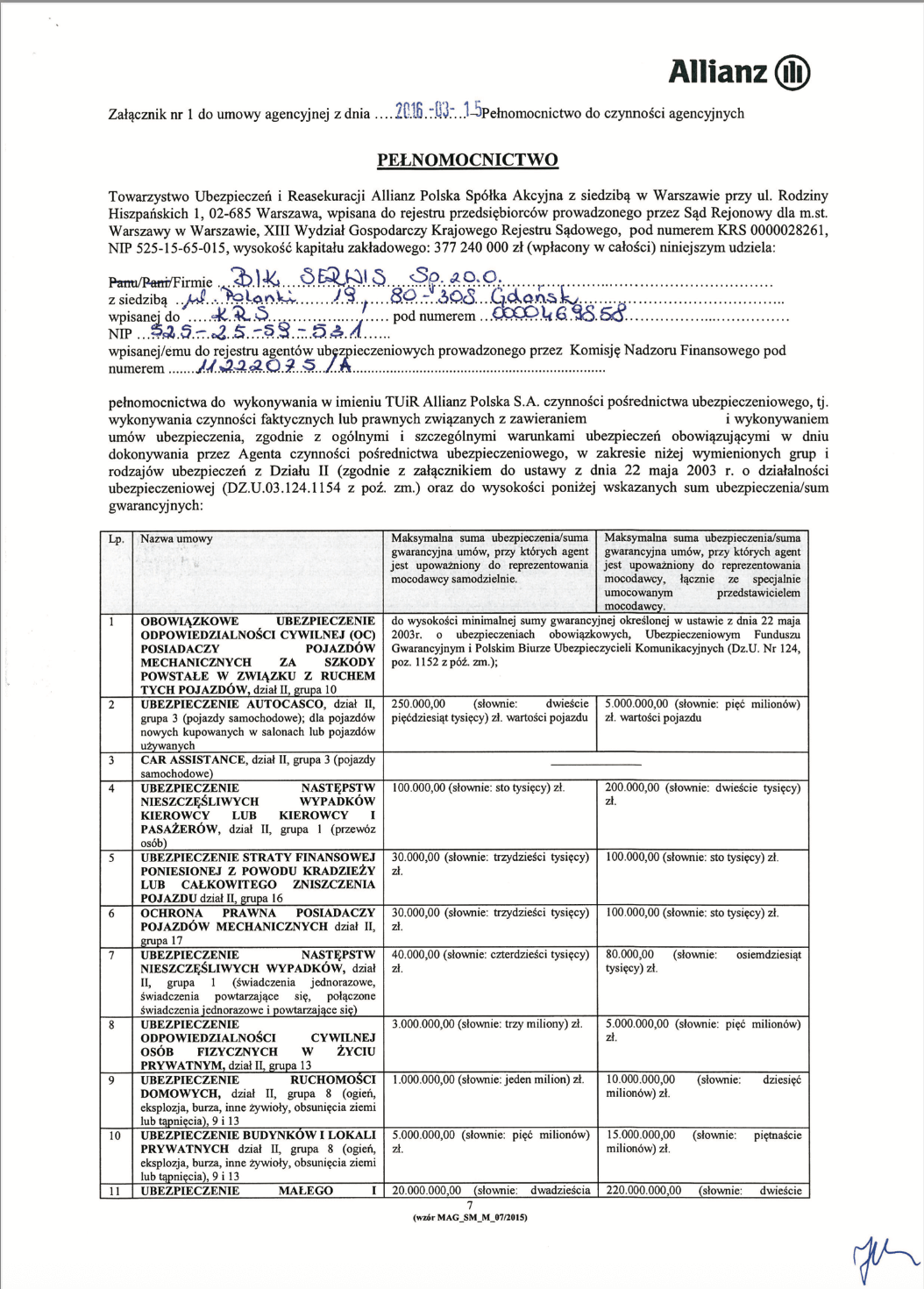 TUiR-Allianz-Polska-S.A.-Pelnomocnictwo-z-dnia-15.03.2016